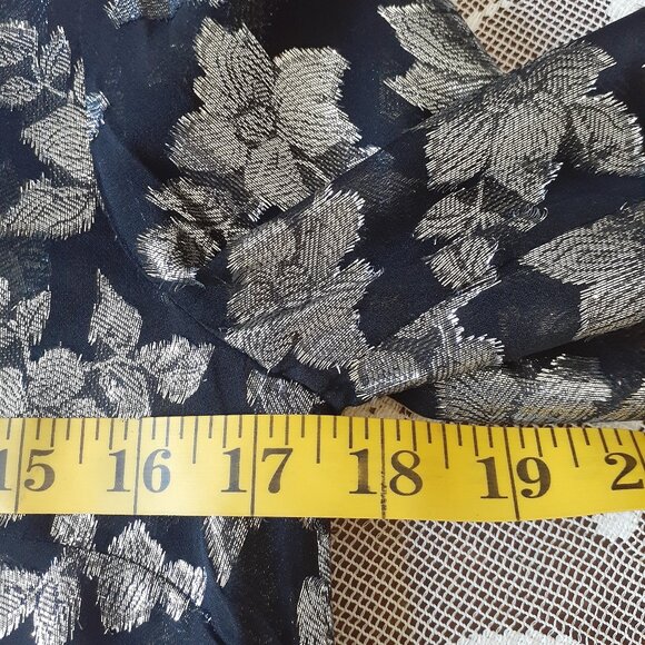 Club Monaco Metallic Print Blouse - Picture 10 of 13